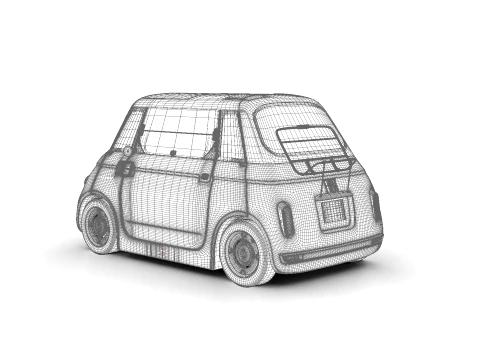 Fiat Topolino 2025 HQ 3D Model
