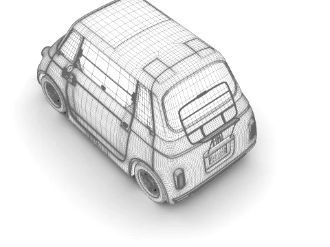 Fiat Topolino 2025 HQ 3D Model
