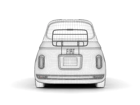 Fiat Topolino 2025 HQ 3D Model