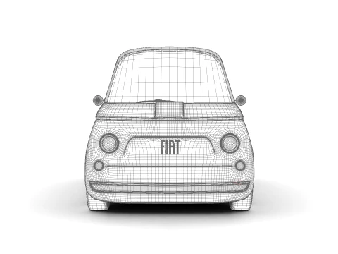 Fiat Topolino 2025 HQ 3D Model