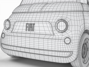 Fiat Topolino 2024 Modelo 3D