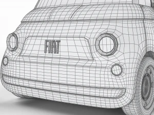 Fiat Topolino 2024 3D Model