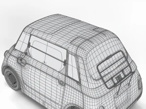 Fiat Topolino 2024 3D Model