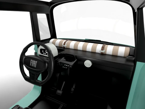 Fiat Topolino 2025 HQ 3D Model