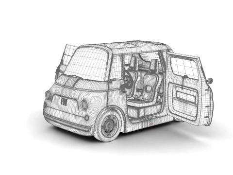 Fiat Topolino 2025 HQ 3D Model