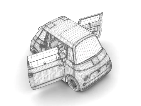 Fiat Topolino 2025 HQ 3D Model