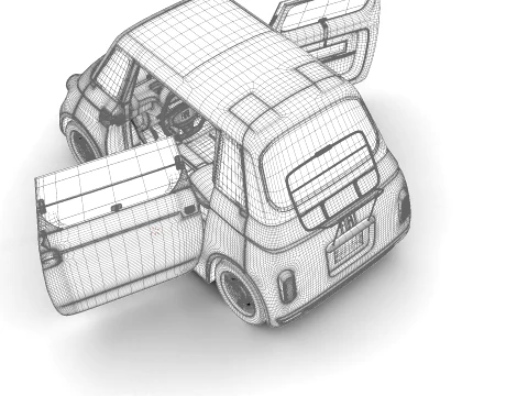 Fiat Topolino 2025 HQ 3D Model