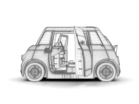 Fiat Topolino 2025 HQ 3D Model