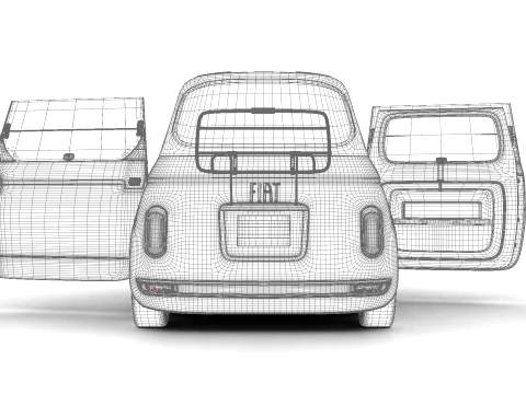 Fiat Topolino 2025 HQ 3D Model