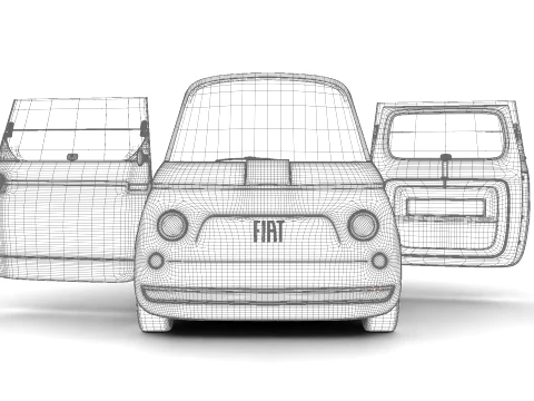 Fiat Topolino 2025 HQ 3D Model