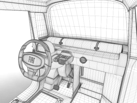 Fiat Topolino 2025 HQ 3D Model