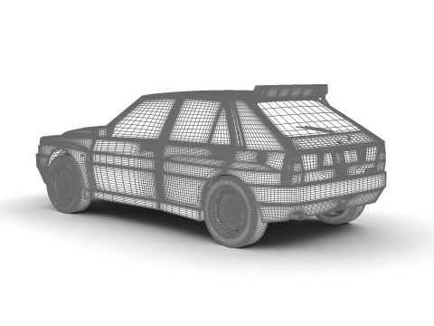 Lancia Delta HF Integrale Evoluzione 1 1987 Modelo 3D