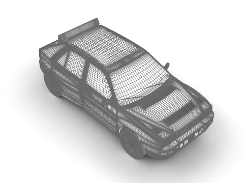 Lancia Delta HF Integrale Evoluzione 1 1987 Modelo 3D
