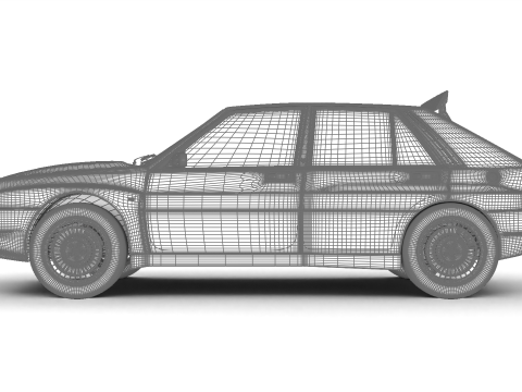 Lancia Delta HF Integrale Evoluzione 1 1987 Modelo 3D
