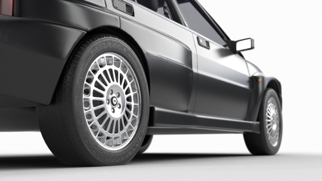 Lancia Delta HF Integrale Evoluzione 1 3D Model in Old Cars 3DExport