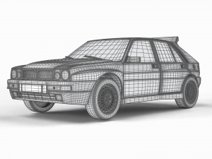 Lancia Delta HF Integrale Evoluzione 1 3D Model