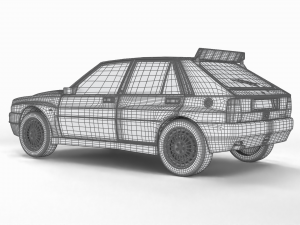 Lancia Delta HF Integrale Evoluzione 1 3D Model