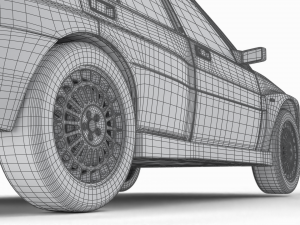 Lancia Delta HF Integrale Evoluzione 1 3D Model