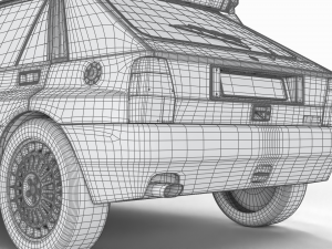 Lancia Delta HF Integrale Evoluzione 1 3D Model