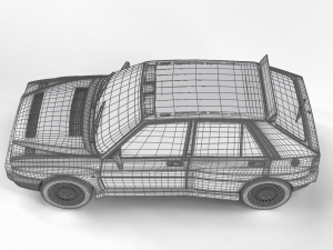 Lancia Delta HF Integrale Evoluzione 1 3D Model