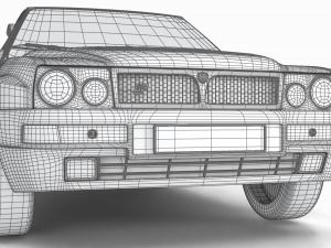 Lancia Delta HF Integrale Evoluzione 1 3D Model