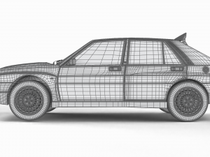 Lancia Delta HF Integrale Evoluzione 1 3D Model