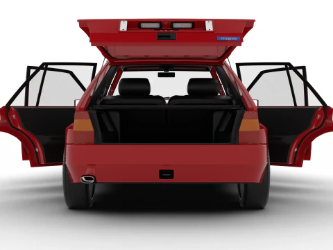 Lancia Delta HF Integrale Evoluzione 1 1987 HQ 3D Model