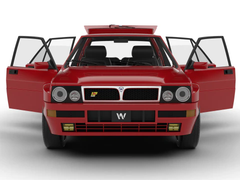 Lancia Delta HF Integrale Evoluzione 1 1987 HQ 3D Model