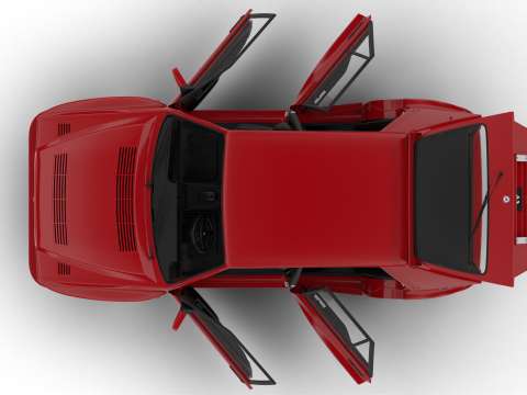 Lancia Delta HF Integrale Evoluzione 1 1987 HQ 3D Model