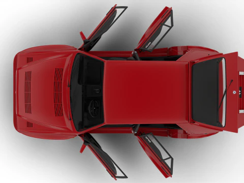 Lancia Delta HF Integrale Evoluzione 1 1987 HQ 3D Model