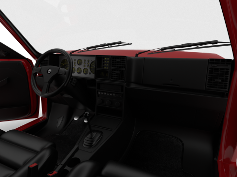 Lancia Delta HF Integrale Evoluzione 1 1987 HQ 3D Model