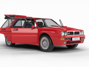 Lancia Delta HF Integrale Evoluzione 1 HQ interior 3D Модель