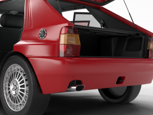 Lancia Delta HF Integrale Evoluzione 1 HQ interior 3D Модель
