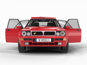 Lancia Delta HF Integrale Evoluzione 1 HQ interior 3D Модель