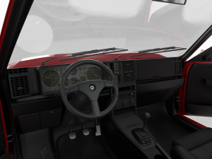 Lancia Delta HF Integrale Evoluzione 1 HQ interior 3D Модель