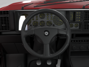 Lancia Delta HF Integrale Evoluzione 1 HQ interior 3D Модель