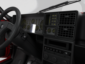 Lancia Delta HF Integrale Evoluzione 1 HQ interior 3D Модель