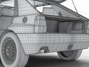 Lancia Delta HF Integrale Evoluzione 1 HQ interior 3D Модель