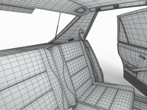 Lancia Delta HF Integrale Evoluzione 1 HQ interior 3D Модель
