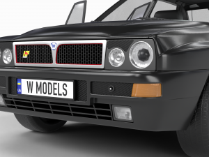 Lancia Delta HF Integrale Evoluzione 1 HQ interior 3D Модель