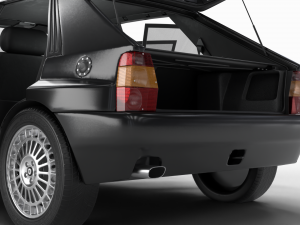 Lancia Delta HF Integrale Evoluzione 1 HQ interior 3D Модель