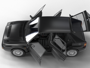 Lancia Delta HF Integrale Evoluzione 1 HQ interior 3D Модель