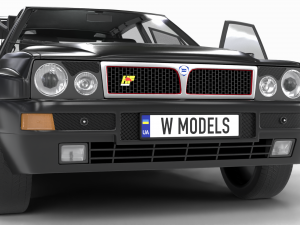Lancia Delta HF Integrale Evoluzione 1 HQ interior 3D Модель