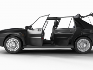 Lancia Delta HF Integrale Evoluzione 1 HQ interior 3D Модель