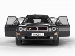 Lancia Delta HF Integrale Evoluzione 1 HQ interior 3D Модель