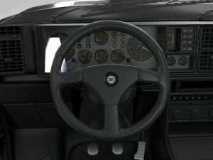 Lancia Delta HF Integrale Evoluzione 1 HQ interior 3D Модель
