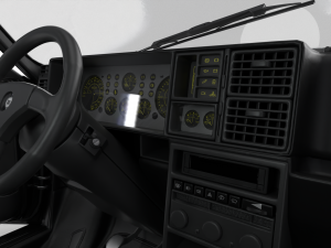 Lancia Delta HF Integrale Evoluzione 1 HQ interior 3D Модель
