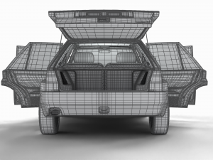 Lancia Delta HF Integrale Evoluzione 1 HQ interior 3D Модель