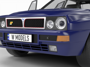 Lancia Delta HF Integrale Evoluzione 1 HQ interior Modelo 3D