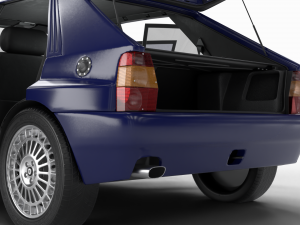 Lancia Delta HF Integrale Evoluzione 1 HQ interior Modelo 3D